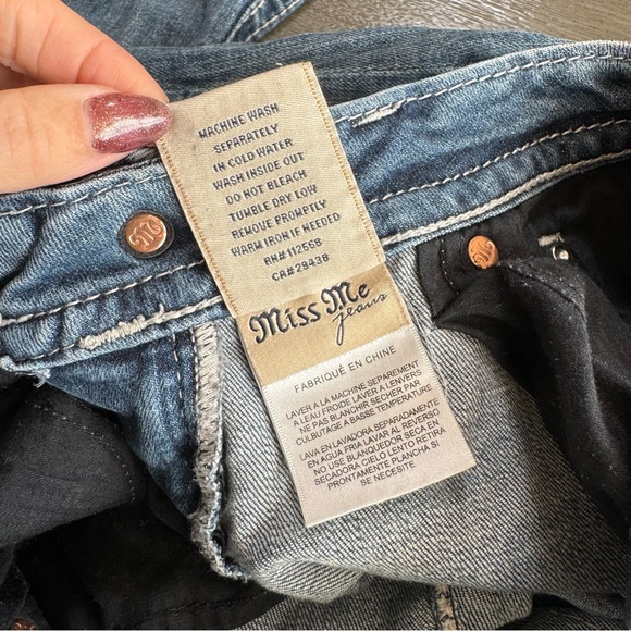 Miss Me 90’s Low Rise Slim Bootcut Denim Blue Jeans 26 - Picture 13 of 13